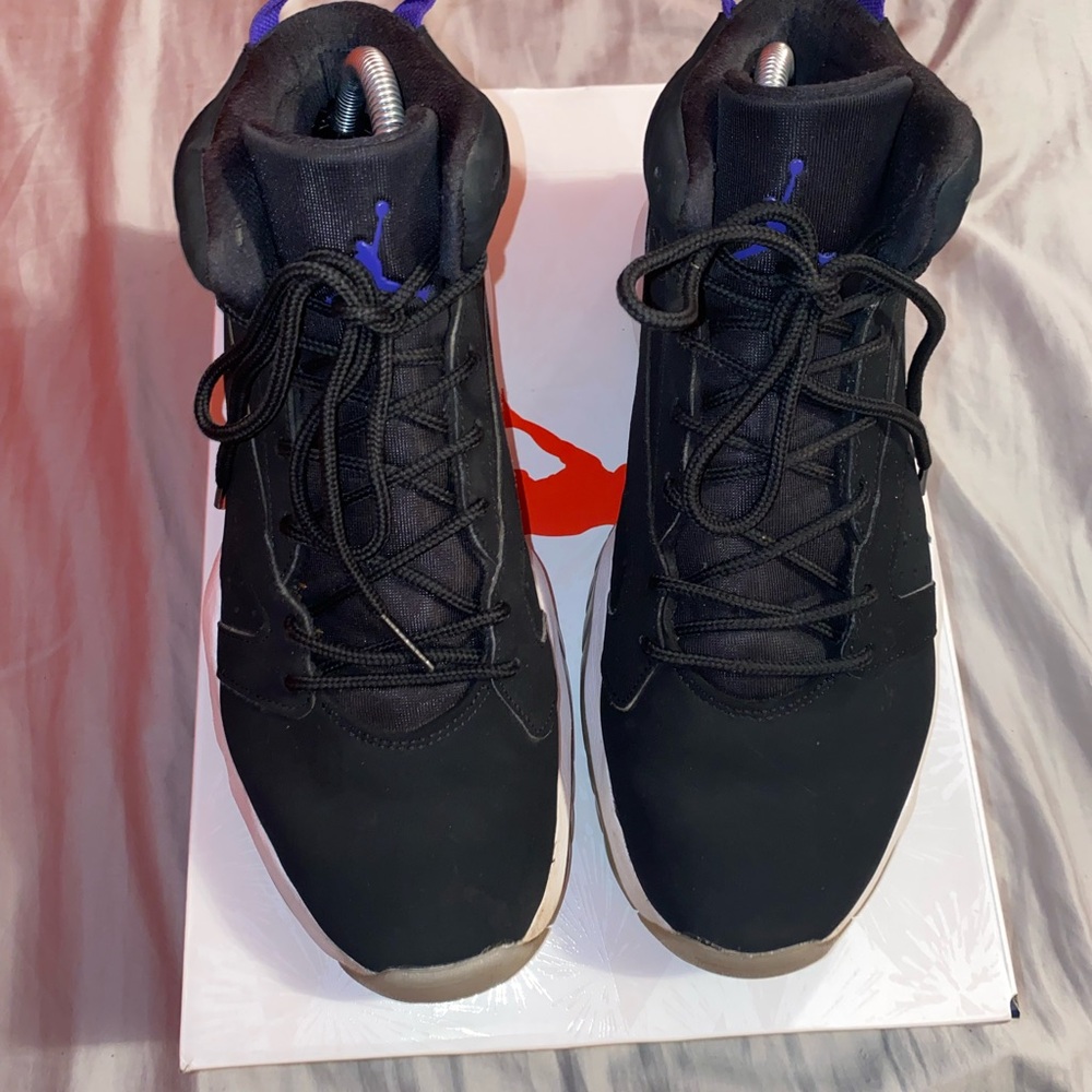 Air Jordan Black and Blue Sneakers